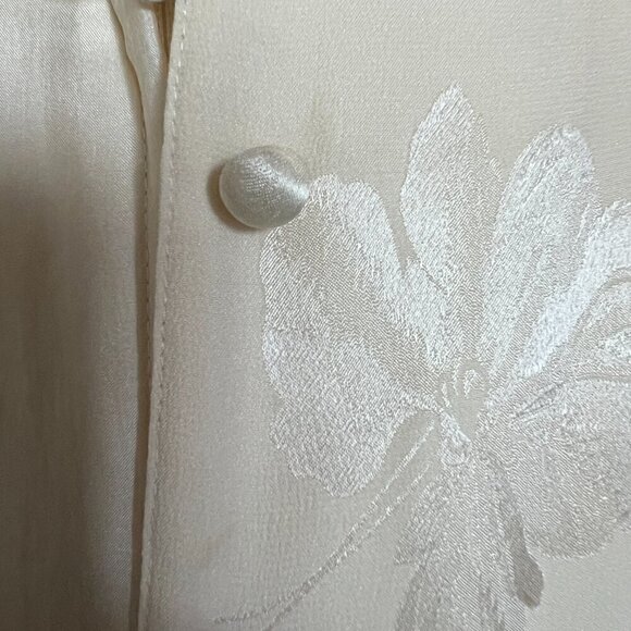 Vintage Umi Collections by Anne Crimmins 100% Silk Cream Dress & Jacket Size 8 - Picture 10 of 14